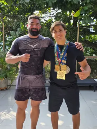 Treino e competição no tatame